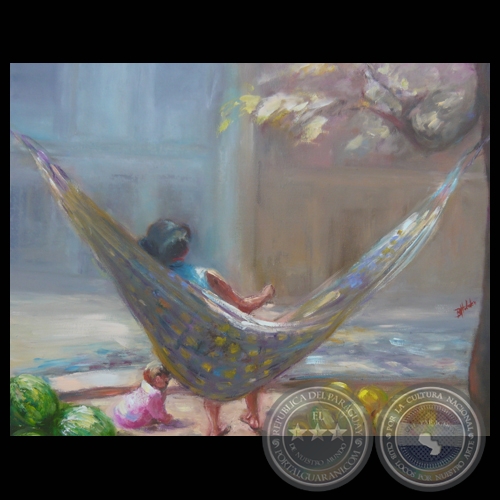 HAMACA, 2011 - Óleo de BEATRÍZ HOLDEN